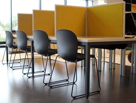 bordskærm opklæbet bordskærm i filt